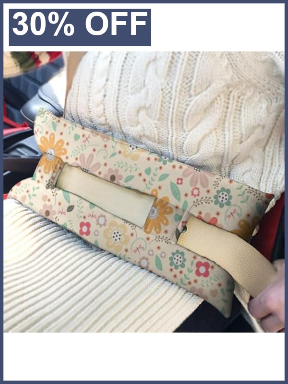 Hysterectomy C-Section Recovery Pillow Seat Belt Post-Surgery Cushion